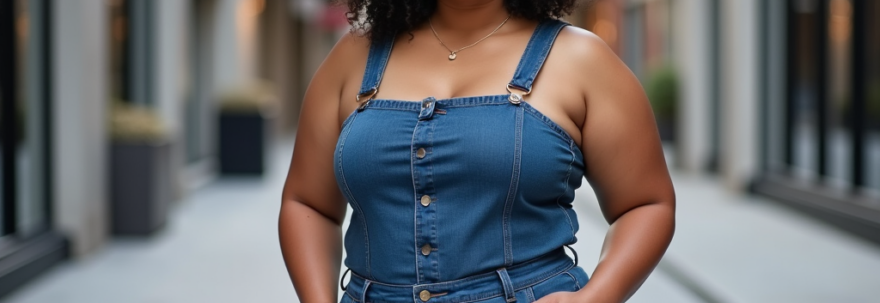 salajplus.ro | Cele mai bune salopete din denim pentru femeile curvy